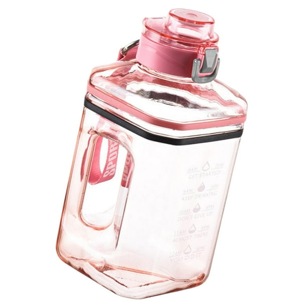 Botellas de Agua Deportivas Portátiles Botella de Gimnasio Botellas para Beber a Prueba de , para Acampar Gimnasio Entrenamiento Ejercicio Viajes , Rosa, 25x12x12cm Gloria Botella de bebida