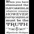 thumbnail image 3 of CafePress - Sherlock Holmes Impossible Quote Pajamas - Women's Dark Pajamas, 3 of 4