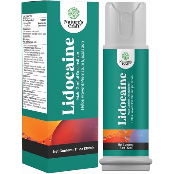 Lidocaine Desensitizing Topical Spray Climax Control for Men - Longer Lasting Performance - Natural Men's Delay Spray and Prolong Climax for Him - Boost Endurance and Stamina Fast Acting