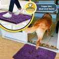 thumbnail image 6 of Muddy Mat® | Super Absorbent Door Mat Indoor, Microfiber Quick Dry Chenille Entryway Rug, Non-Slip Front Door Mat, Indoor Mats for Entryway, Machine Washable Pet Rug, Purple 24"x60", 6 of 6