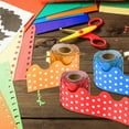 thumbnail image 4 of Borde de Tablero de Anuncios Uxcell Dots, 33 Pies Decoración de Póster de Pizarra de Corcho Recorte Bordes Ondulados Decoración de Pared para Aula Oficina Taquilla, Azul Claro, 4 of 7