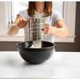 thumbnail image 4 of Flour Sifter, 3-Cup Stainless Steel Flour Sifter, Rotary Design, Baking Accessories For Sifting Dry Ingredients & Powdered Sugar, 4 of 4
