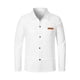 thumbnail image 3 of pstuiky camisas de manga larga para hombre, Chaqueta tipo cárdigan de manga larga con solapa y botones para hombre, color liso Tops casuales para hombres xl, 3 of 4