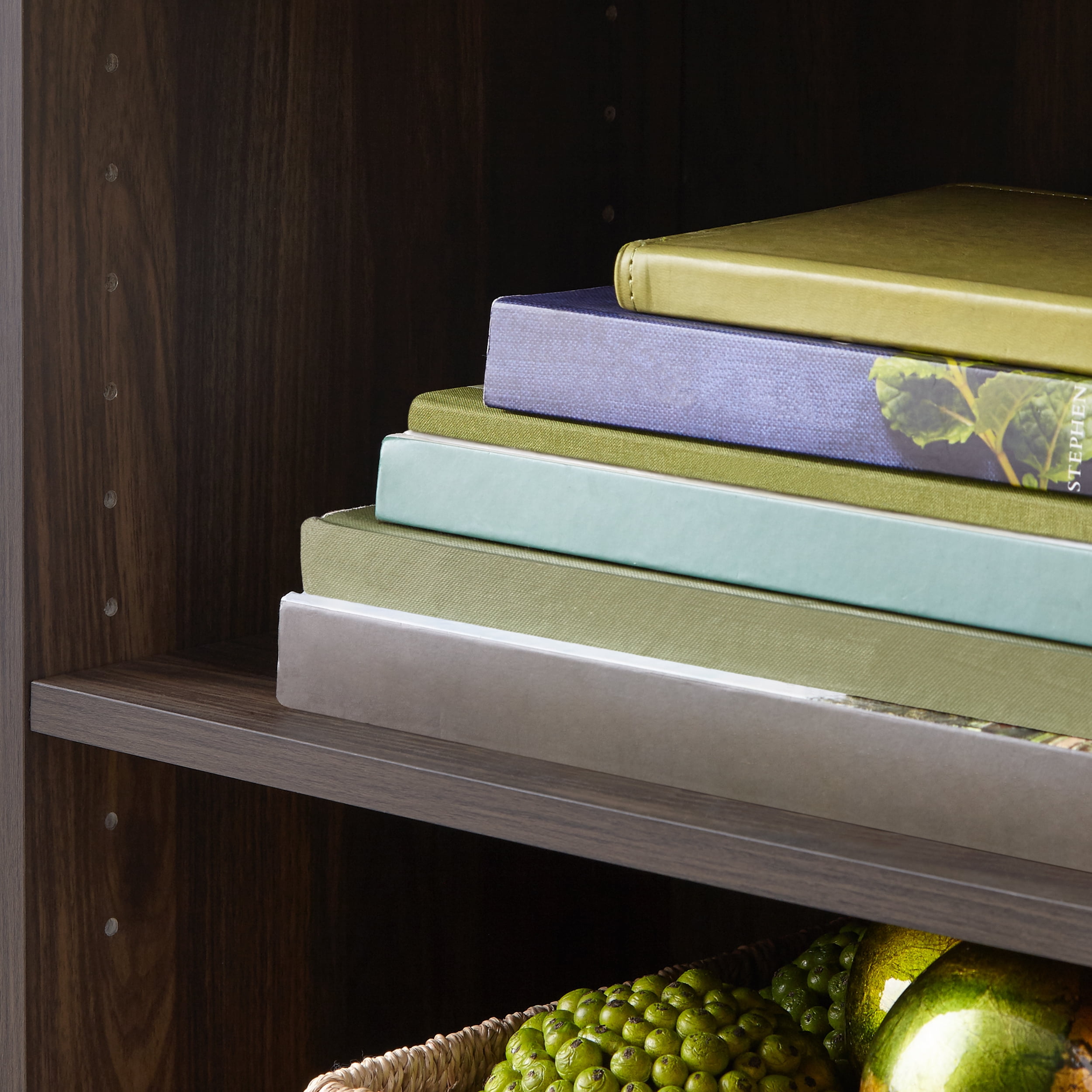 Mainstays 3Shelf Bookcase with Adjustable Shelves, Canyon Walnut  (图4)