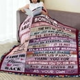 thumbnail image 4 of Bonus Mom Gifts from Bonus Daughter Son Mothers Day Blanket Gifts for Stepmom Birthday Gifts for Bonus Mother Stepmother Christmas Thanksgiving Gifts Throw Blankets 50"x60", 4 of 6
