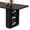 Black Fluted -- Storage for 6~8, variant on Ktaxon Mid-Century Round Dining Table for 4, 47" Modern Dining Room Table with 2-Tier Hidden Storage for Kitchen, Dining Room, Home, Walnut