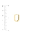 thumbnail image 4 of 14K Yellow Gold 10 x 15mm Oblong Polished Huggie Earrings - Women, 4 of 4