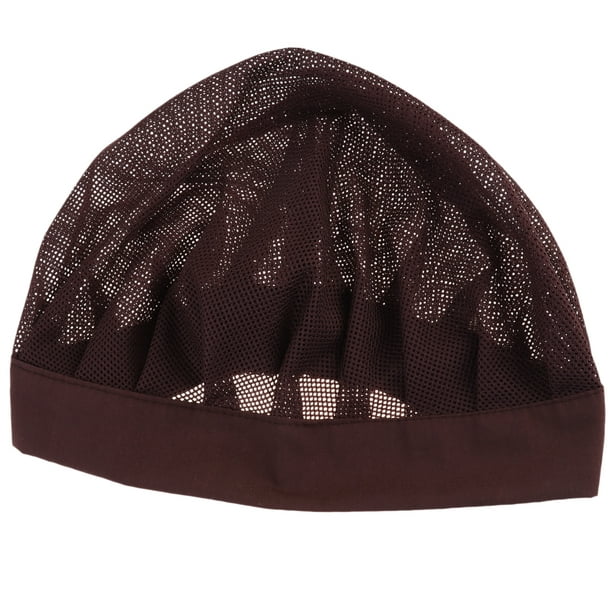 Exquisite Cotton Hat Useful Prevent Hair Loss Breathable Head Protector for  Home Daily Use (Wide-brimmed and Elastic, Coffee) 