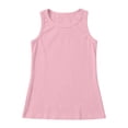 thumbnail image 4 of Gaexia Girls Tank Tops Kids Athletic Racerback Crewneck Sleeveless Undershirts Dance Workout Yoga Shirts For (Pink,9-10 Years), 4 of 7
