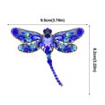 thumbnail image 3 of BAYAIXZ Retro Crystal Dragonflies Brooch Animals Brooch for Women Jewelry (Blue,One Size), 3 of 4