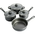 thumbnail image 3 of Gibson Home Casselman 7 Piece Cookware Set in Black with Bakelite Handle, 3 of 13