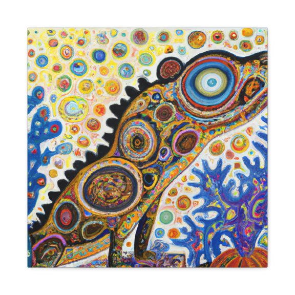 Lonely Horned Lizard - Canvas