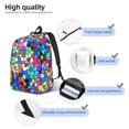 thumbnail image 4 of Yiaed Colorful Tie Dye Stained Glass 2 Print Backpack, Premium Laptop Backpack, Travel Backpack for Women, Lightweight Backpacks, Comfortable Back Pack-Small, 4 of 5