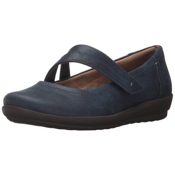 Easy Spirit Women's Aranza Mary Jane Flat, Navy, Size 8.5