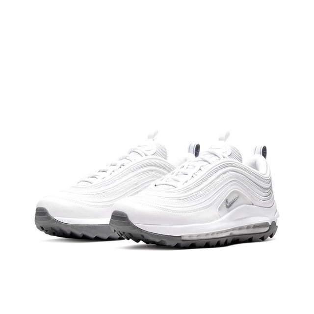 Zapatillas clásicas Air Max 97 Triple White para hombre y mujer, zapatillas deportivas para exteriores con amortiguación de aire y palma