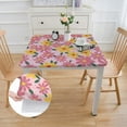 thumbnail image 2 of WYYP Flower Pattern Square Tablecloth for Outdoor Picnic Camping and Indoor Kitchen Dining Party 100% Polyester Fiber 40*40, 2 of 8