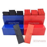 Professional Dental Articulating Paper 300 Pieces Red and Blue High Sensitivity for Occlusal Analysis Disposable and Hygienic