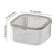 thumbnail image 3 of Mini Desktop Trash Can | Press-Lid Desk Organizer Garbage Basket | Plastic Compact Sundry Storage Bin | Flip Top Lid, Divided Sections, Tidy Container | White or Gray | 6x6x3.2in or 6x6x5.5in | 1, 3 of 6