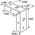 thumbnail image 2 of Bi-Fold Door Repair Bracket, Corner Mount, 2 of 4