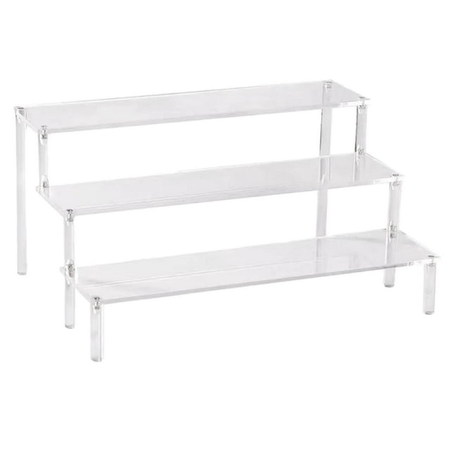 Acrylic Display Riser Stand Holder Collections Trapezoidal , 39.5x27.5x15cm