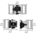 Metal Alloy Buckles - Durable and Strong Construction - Gold, Gunmetal ...