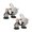 2pcs, variant on Halloween Cycling Ghost And Pinks Pumpkins Resin Ornament 2024 New Ornament Cute Decoration Halloween Ornament Festival Gifts