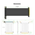 thumbnail image 2 of GLOTRENDS 300mm PCIe 4.0 X16 Riser Cable for PCIe 4.0/3.0 GPUs, Such as GeForce RTX 40/30 Series and AMD Radeon RX7000/RX6000 Series, etc, 2 of 9