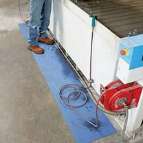 PIG Adhesive-Backed Absorbent Mat | Grippy  Surface| 16" W x 25' L | Blue | MAT1625