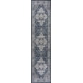 thumbnail image 2 of JONATHAN Y WASHABLE 2 x 8 Runner Rug, Didim Boho Medallion - Navy/Light Gray, WSH102B-28, 2 of 9
