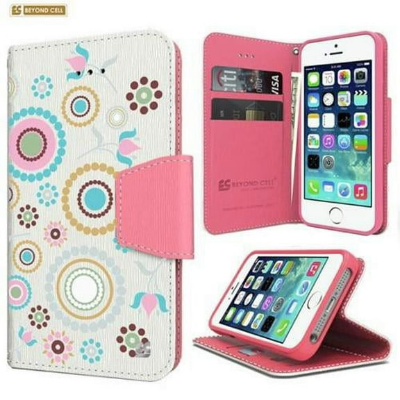 Infolio Wallet Case For Apple iPhone 6S 6 4.7 PU Leather TPU Card Slot Bill Fold Magnetic Flap Circle Collage