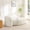 Beige, variant on Noble House Thelma 67" Modern Oval Single Lazy Sofa Chair, Space-Saving Bouclé Backrest Lounge Chair, Dark Gray