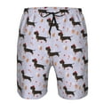 thumbnail image 3 of Logiee Dachshund Dog Print Mens Swim Trunks Quick Dry Board Shorts,Breathable Hawaii Beach Shorts Swimwear Bathing Suits-Small, 3 of 6