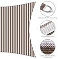 thumbnail image 4 of Yescom 20x16Ft 97% UV Block Rectangle Sun Shade Sail Outdoor Patio Pool Garden Yard Lawn Carport Net Coffee+White, 4 of 12