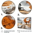 thumbnail image 3 of Designart "Farmhouse Orange And Grey euphony" Farm Floater Framed Canvas Art Print, 3 of 7