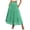 Green, variant on Qiopertar Women's Maxi Skirts Eyelet Smocked Tiered A-Line Flowy Elastic Waist Long Skirt Boho Beach Vacation Party Club Casual Comfy Loose, Hot Pink XL
