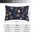 thumbnail image 2 of Honeii Autumn Leaves With Blue Print Pillow Cases,Plush Throw Pillow Covers,Decorative Pillowcase for Sofa, Couch, Living Room-16"x24", 2 of 6