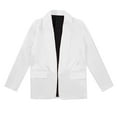 thumbnail image 4 of Teen Blazer for Kids Lapel Suit Open Front Long Sleeve White Jacket Kids with Pockets Girls Jacket for Teen Girls 13-14 Years Formal&nbsp;Outfits, 4 of 7