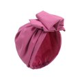 thumbnail image 2 of LShunze Turban Hat Retro French Style Flower Decor Women Hat Solid Color Breathable Wind-proof Headwear Daily Wear, 2 of 8