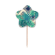thumbnail image 1 of Green Tropics dibujo arte vegetal Selección de pastelitos Star lable Flag en palillos de dientes, 1 of 3