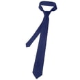 thumbnail image 2 of Toptie Solid Neck Ties, Multiful Color Formal Necktie, Cancer Awareness Color-NavyBlue, 2 of 3