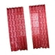 thumbnail image 2 of Cortinas de gasa con ojales y barra de cierre, multicolor rojo, 2 of 4