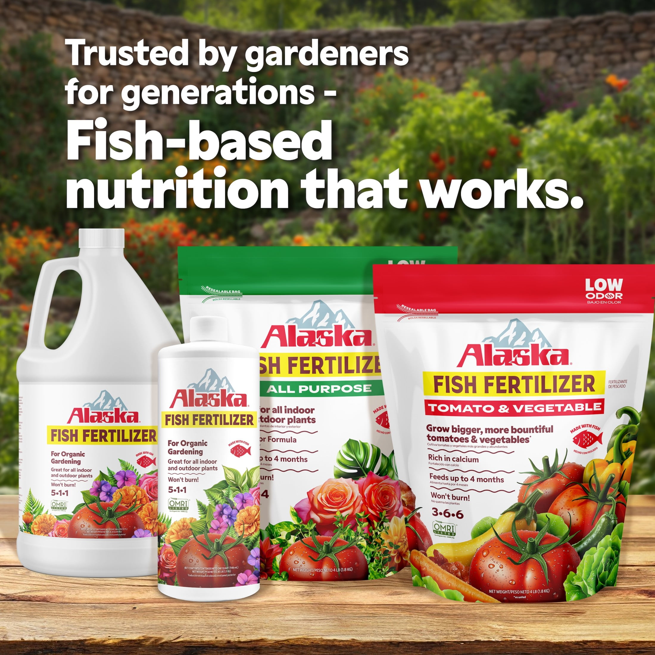 Alaska Fish Fertilizer Tomato & Vegetable 3-6-6 Plant Food 4lb