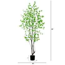 Nearly Natural 8ft. Artificial Minimalist Enkianthus Tree