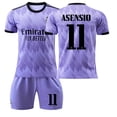 thumbnail image 1 of 22-23 Real Madrid away purple number 9 Benzema 14th time commemorative edition 20 Vinicius 10 Modric Real Madrid away number 11 #XL, 1 of 5
