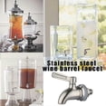 thumbnail image 3 of 12/16mm Wine Barrel Water Spigot Tap 304 Stainless Steel Faucet For Wine Beer Oak Barrel Beverage Dispenser Bar Supplies cabinet, 3 of 5