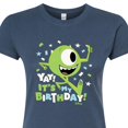 thumbnail image 3 of Disney Monsters Inc - Mike Yay It's My Birthday - Juniors Fitted Graphic T-Shirt, 3 of 5