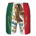 thumbnail image 2 of Beach swimsuit men's quick-drying swimwear Mexican Flag Background men breathable swimwear beach shorts sexy male swimsuit, 2 of 6