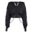thumbnail image 2 of Camiseta de Manga con Cadenas para Mujer Hugo Top corto con capucha, 2 of 10