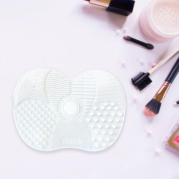 Almohadilla Limpiadora de Brochas de Maquillaje Salvador Silicona Plegable Blanco