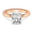thumbnail image 4 of IGI Certified 3 Carat Radiant Shape Lab Grown Diamond Engagement Ring | 14K Rose Gold |Quinn Solitaire Diamond Ring | FG-VS Quality Friendly Diamonds, 4 of 6